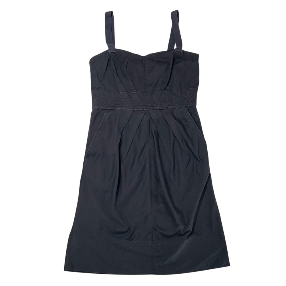Marc by Marc Jacobs Black Mini Dress Size 8 Sweetheart Neckline Pockets LBD